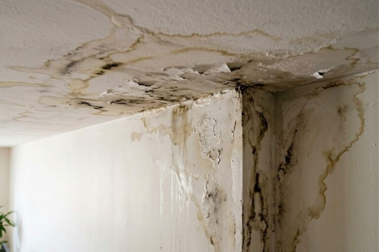 Vochtplekken op plafond of muur